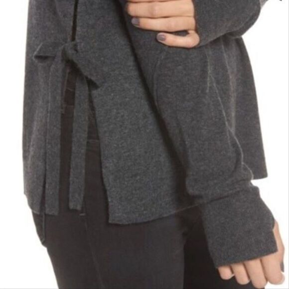 Pam & Gela Grey Wool Cashmere Blend "Dream" Sweater Size MED - Picture 2 of 13